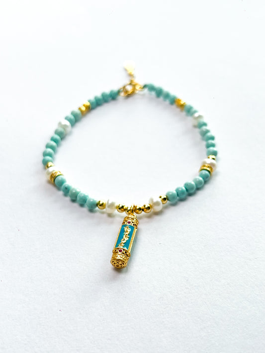 Blue Gold Wish Bracelet