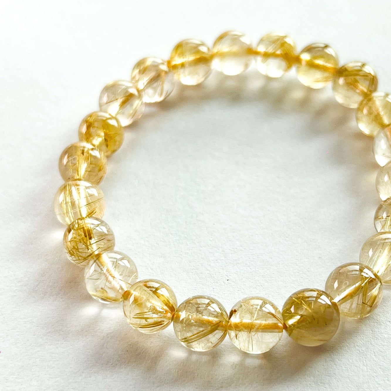 Golden Rutilated Quartz Bracelet