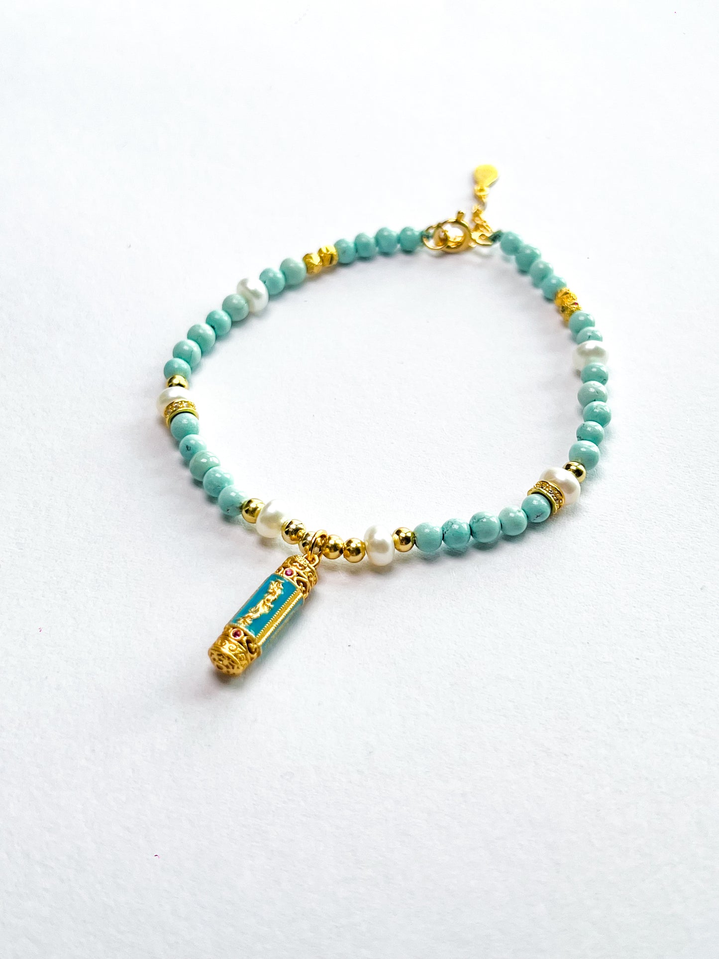 Blue Gold Wish Bracelet